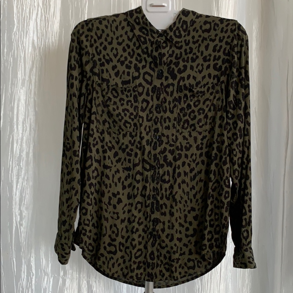 Lucky Brand Animal Print Blouse